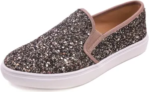 FEVERSOLE Women's Fashion Slip-On Sneaker Casual Flat Loafers