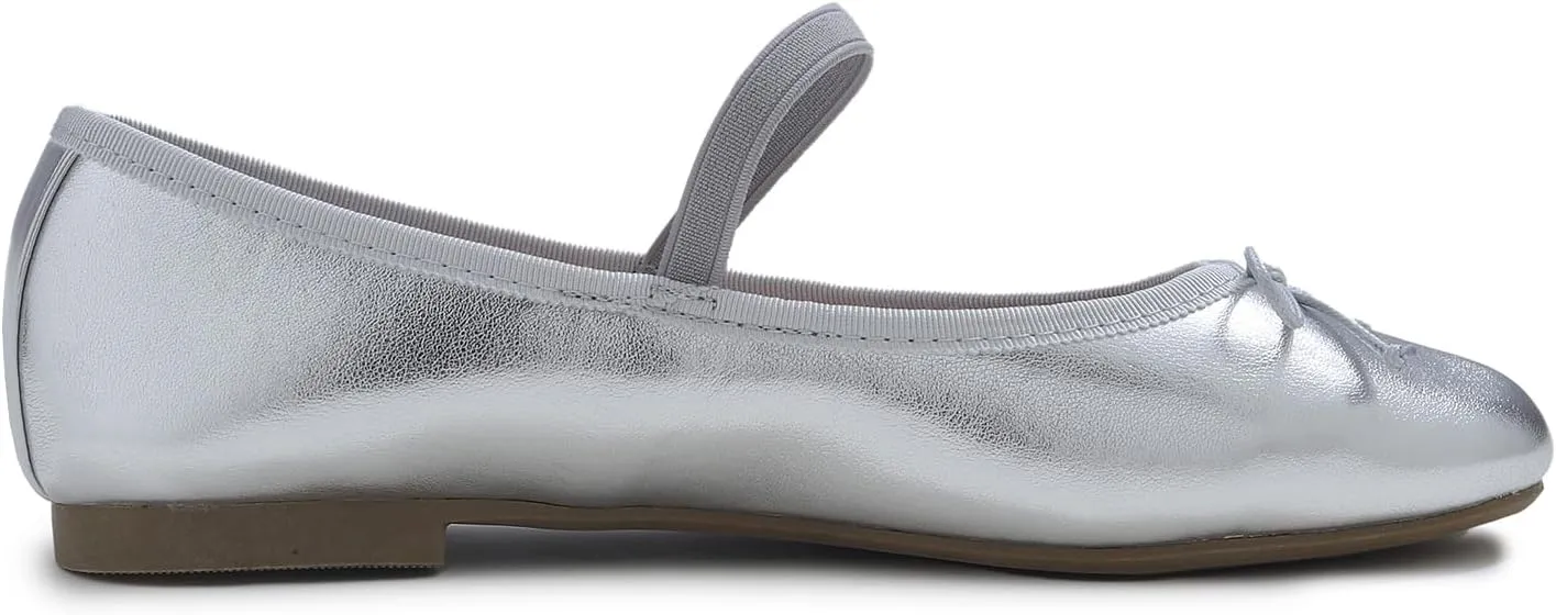 FEVERSOLE Women's Soft Cushion Padded Comfort Round Toe Mary Jane Elastic Fashion Ballet Flats Walking Shoes