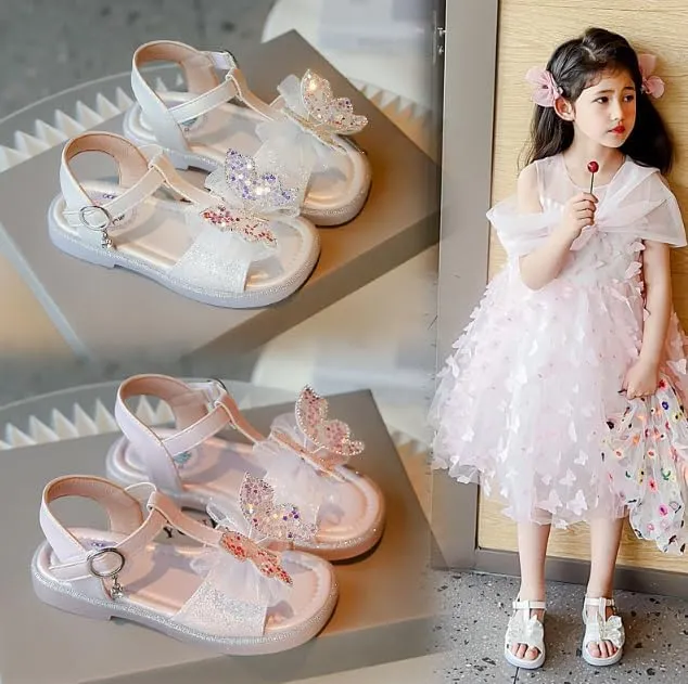 Flying Butterfly Sandals for Girls Dress up Shoes Girls Summer Sandals