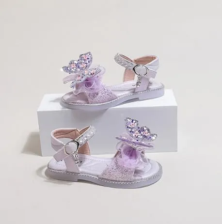 Flying Butterfly Sandals for Girls Dress up Shoes Girls Summer Sandals