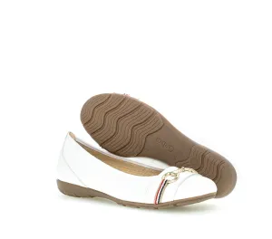 GABOR - 44.165.21 FLAT POMP - WHITE