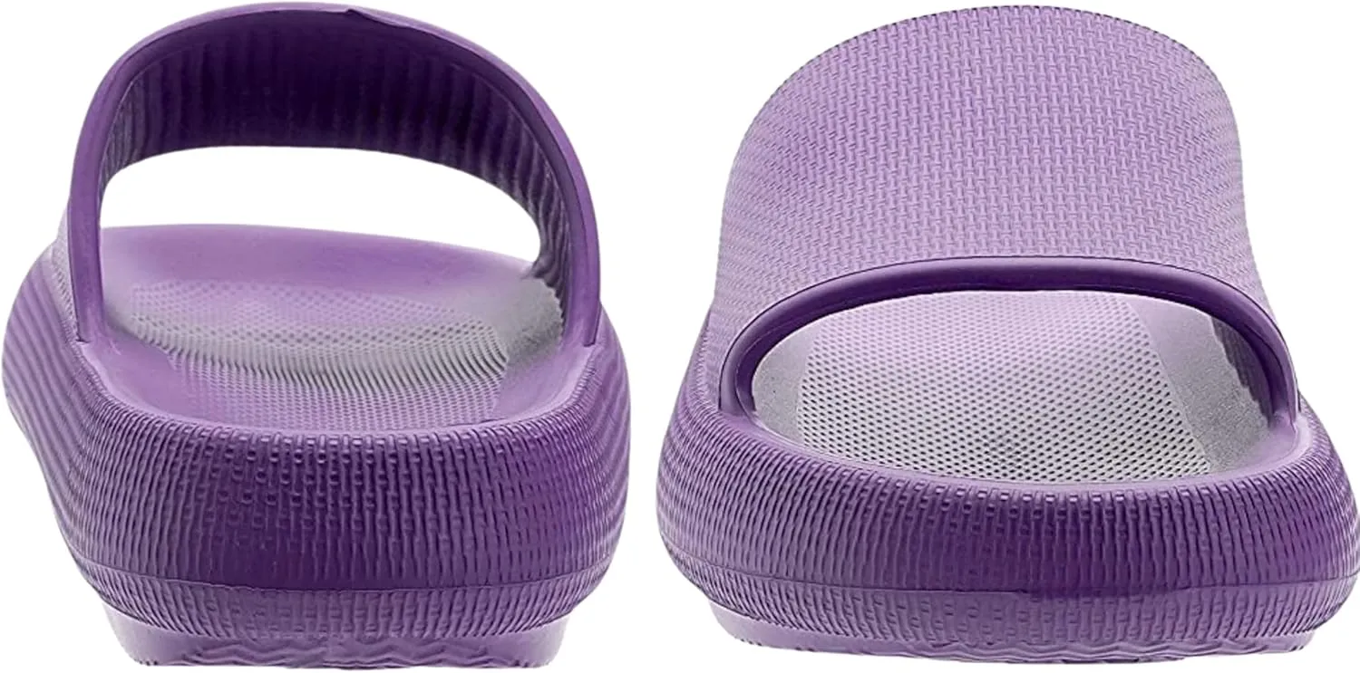 Genuine Pillow Slippers for Women and Men | House Slides Shower Sandals | Extremely Comfy | Cushioned Thick Sole | Cloud Slides | Lightweight Non-Slip Easy to Clean