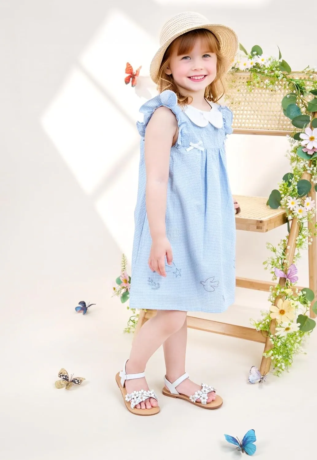 GINFIVE Toddler Girls Sandals Girls Toddler Sandals Little Girls Kids Shoes