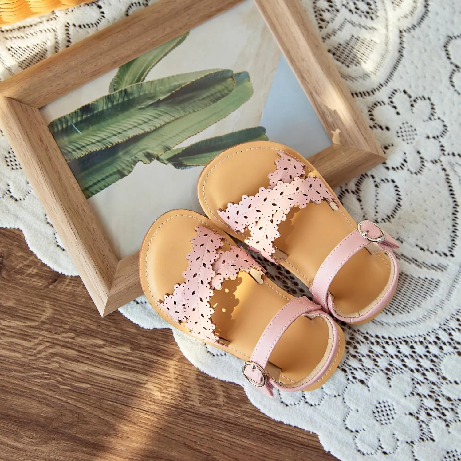 GINFIVE Toddler Girls Sandals Girls Toddler Sandals Little Girls Kids Shoes