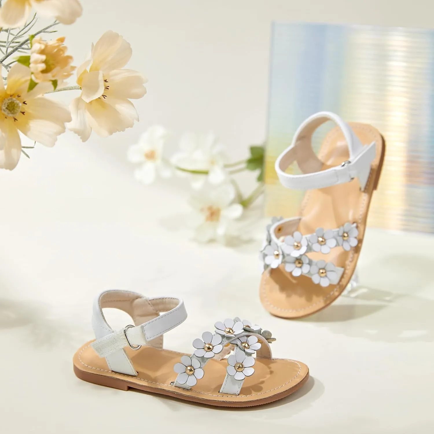 GINFIVE Toddler Girls Sandals Girls Toddler Sandals Little Girls Kids Shoes