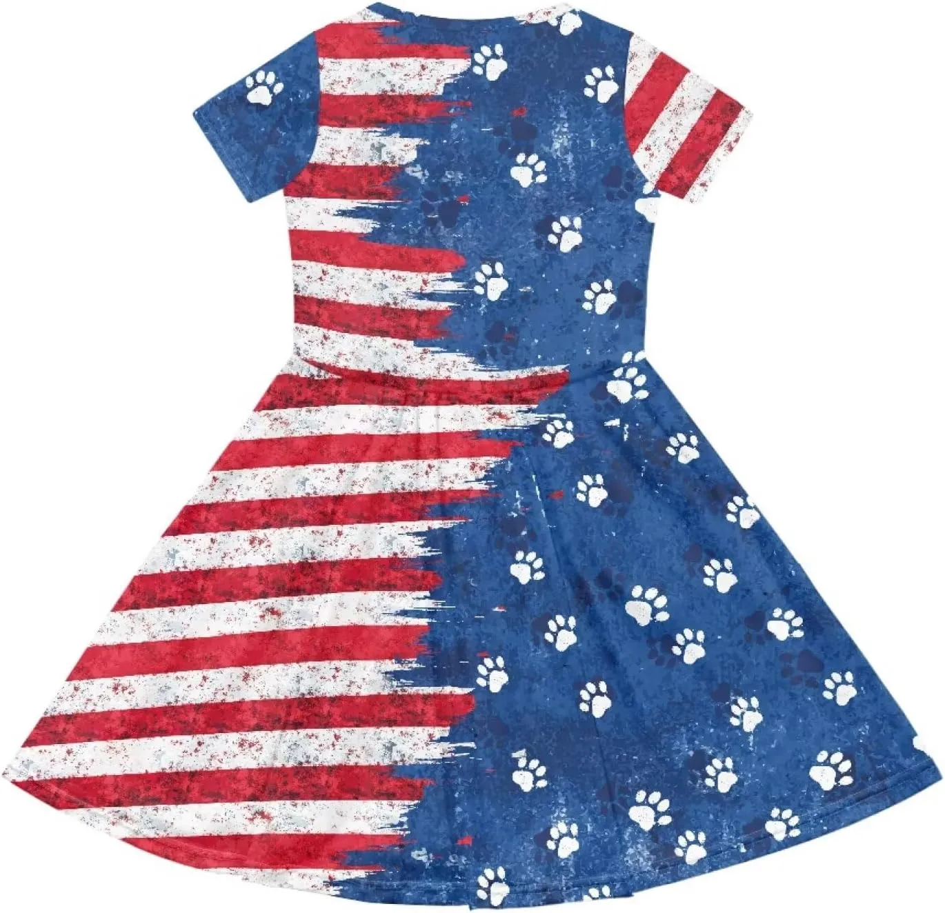 Girls Short Sleeve Dresses with Pockets Cute Dresses for Girls 3-16 Years Old