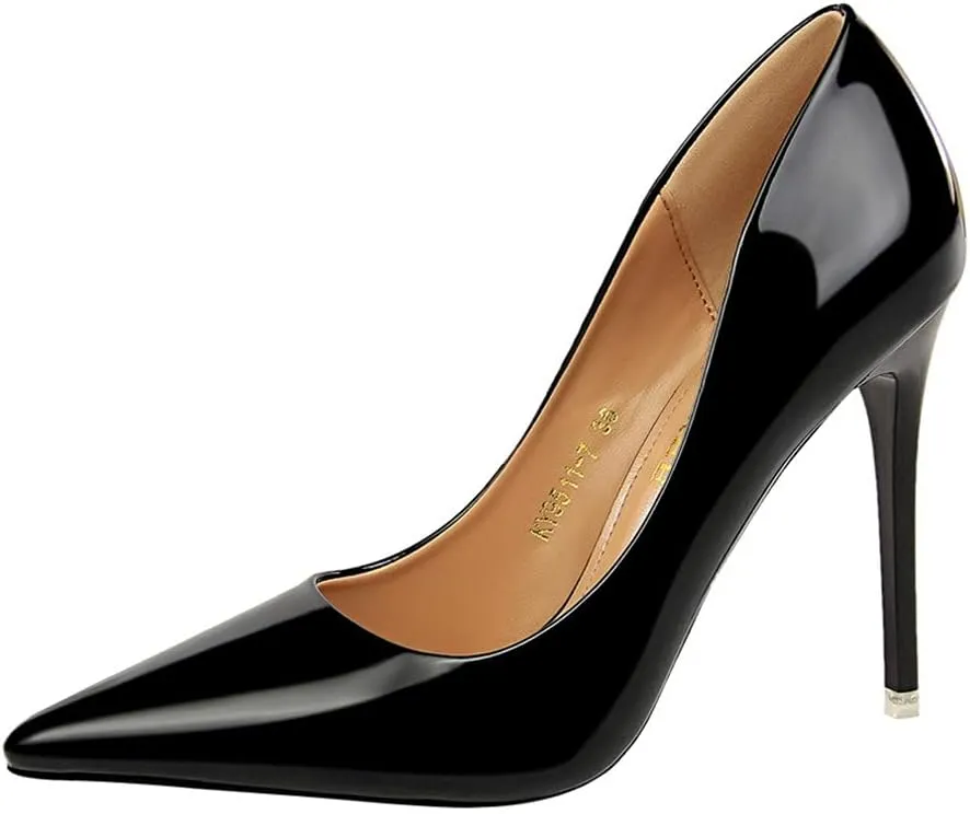 Hee grand Classic Pointed Toe Heels for Women Fashion Suede Stiletto Wedding Party Dress Shoes Office Pumps Lady High Heels