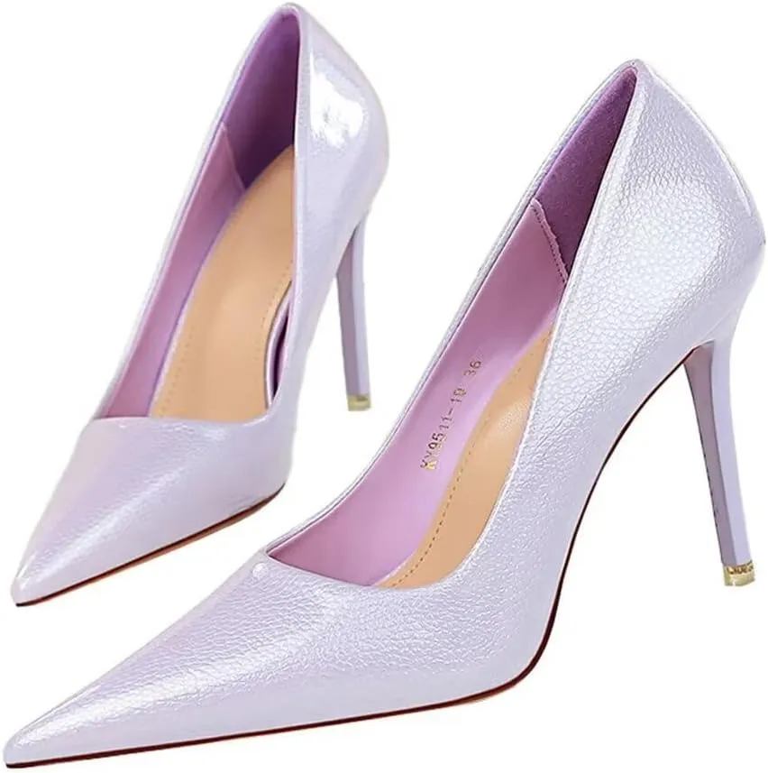 Hee grand Classic Pointed Toe Heels for Women Fashion Suede Stiletto Wedding Party Dress Shoes Office Pumps Lady High Heels