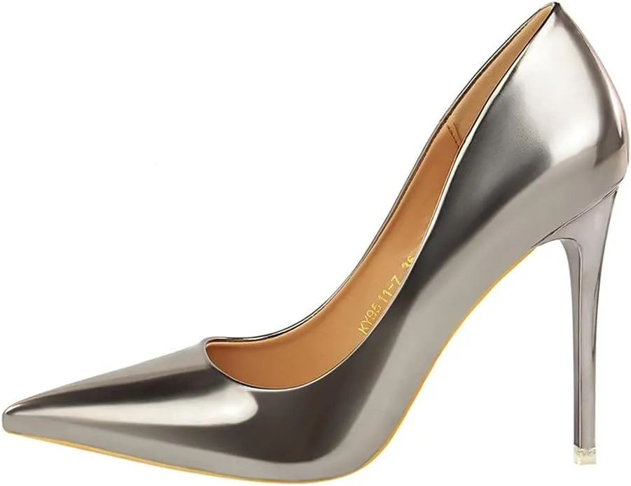 Hee grand Classic Pointed Toe Heels for Women Fashion Suede Stiletto Wedding Party Dress Shoes Office Pumps Lady High Heels