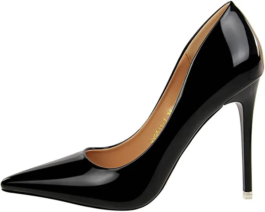 Hee grand Classic Pointed Toe Heels for Women Fashion Suede Stiletto Wedding Party Dress Shoes Office Pumps Lady High Heels