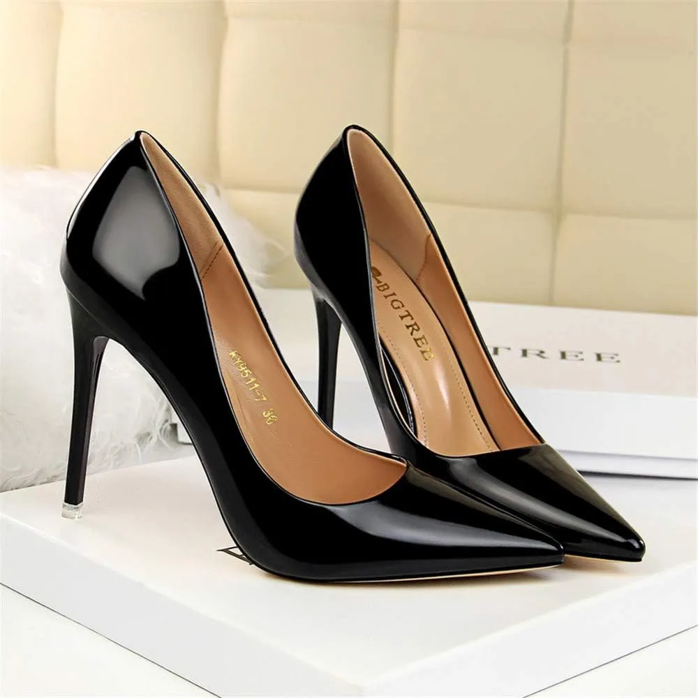 Hee grand Classic Pointed Toe Heels for Women Fashion Suede Stiletto Wedding Party Dress Shoes Office Pumps Lady High Heels