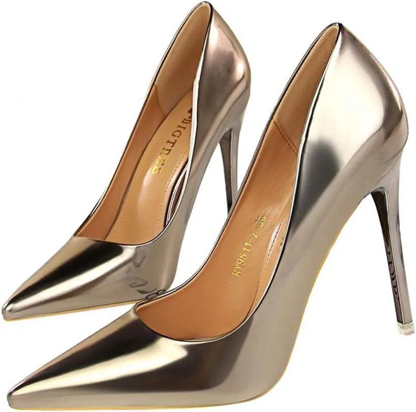 Hee grand Classic Pointed Toe Heels for Women Fashion Suede Stiletto Wedding Party Dress Shoes Office Pumps Lady High Heels