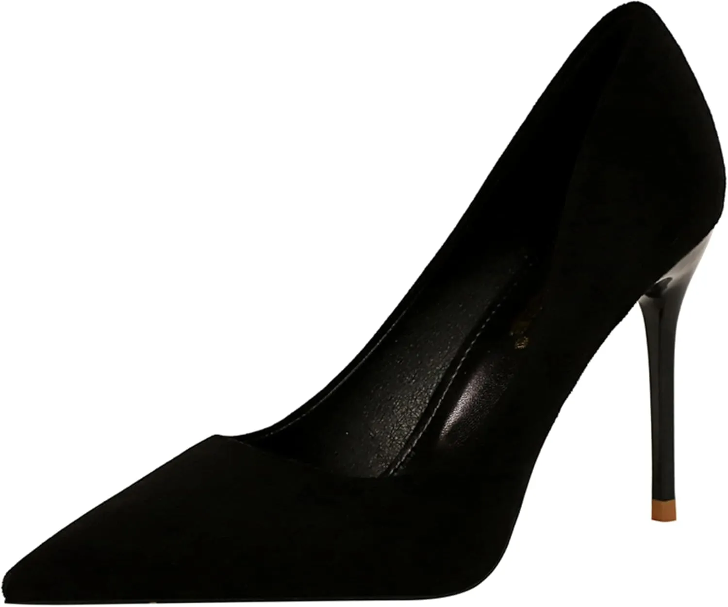 Hee grand Classic Pointed Toe Heels for Women Fashion Suede Stiletto Wedding Party Dress Shoes Office Pumps Lady High Heels