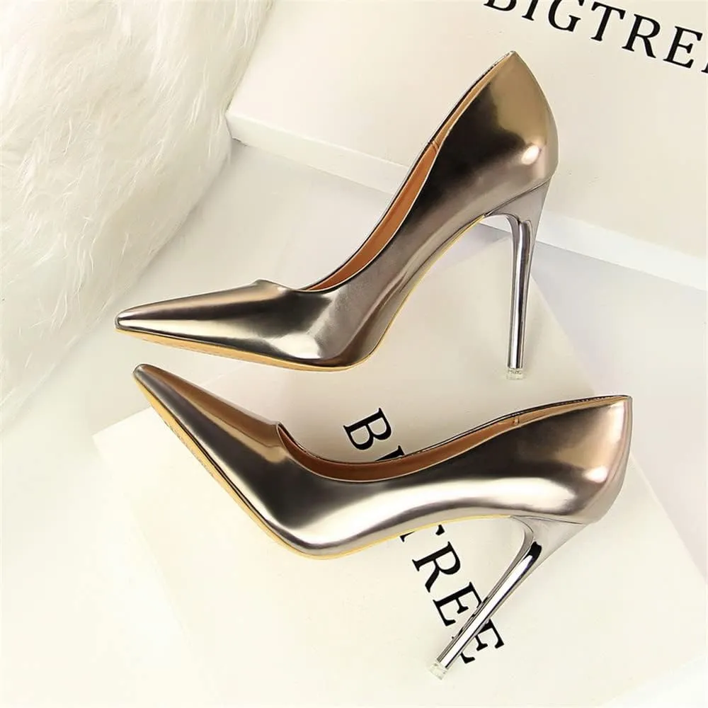 Hee grand Classic Pointed Toe Heels for Women Fashion Suede Stiletto Wedding Party Dress Shoes Office Pumps Lady High Heels