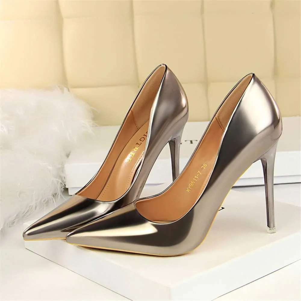 Hee grand Classic Pointed Toe Heels for Women Fashion Suede Stiletto Wedding Party Dress Shoes Office Pumps Lady High Heels
