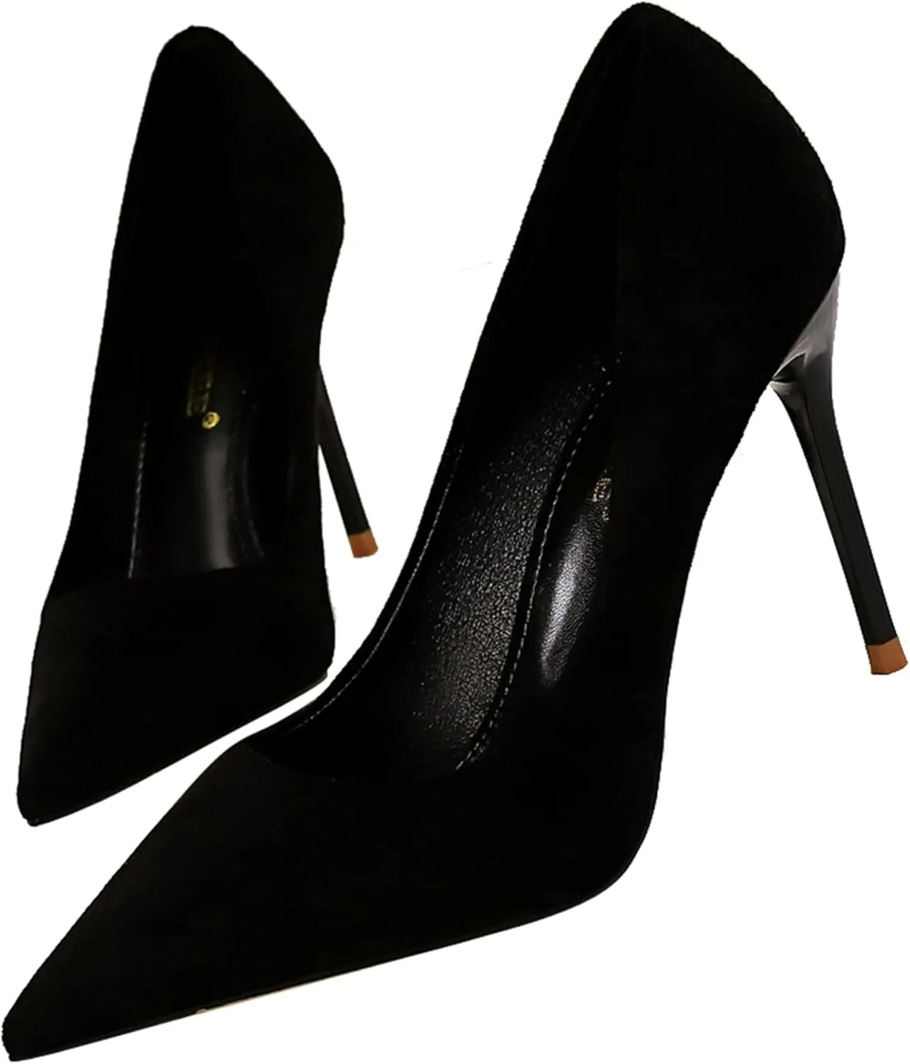Hee grand Classic Pointed Toe Heels for Women Fashion Suede Stiletto Wedding Party Dress Shoes Office Pumps Lady High Heels