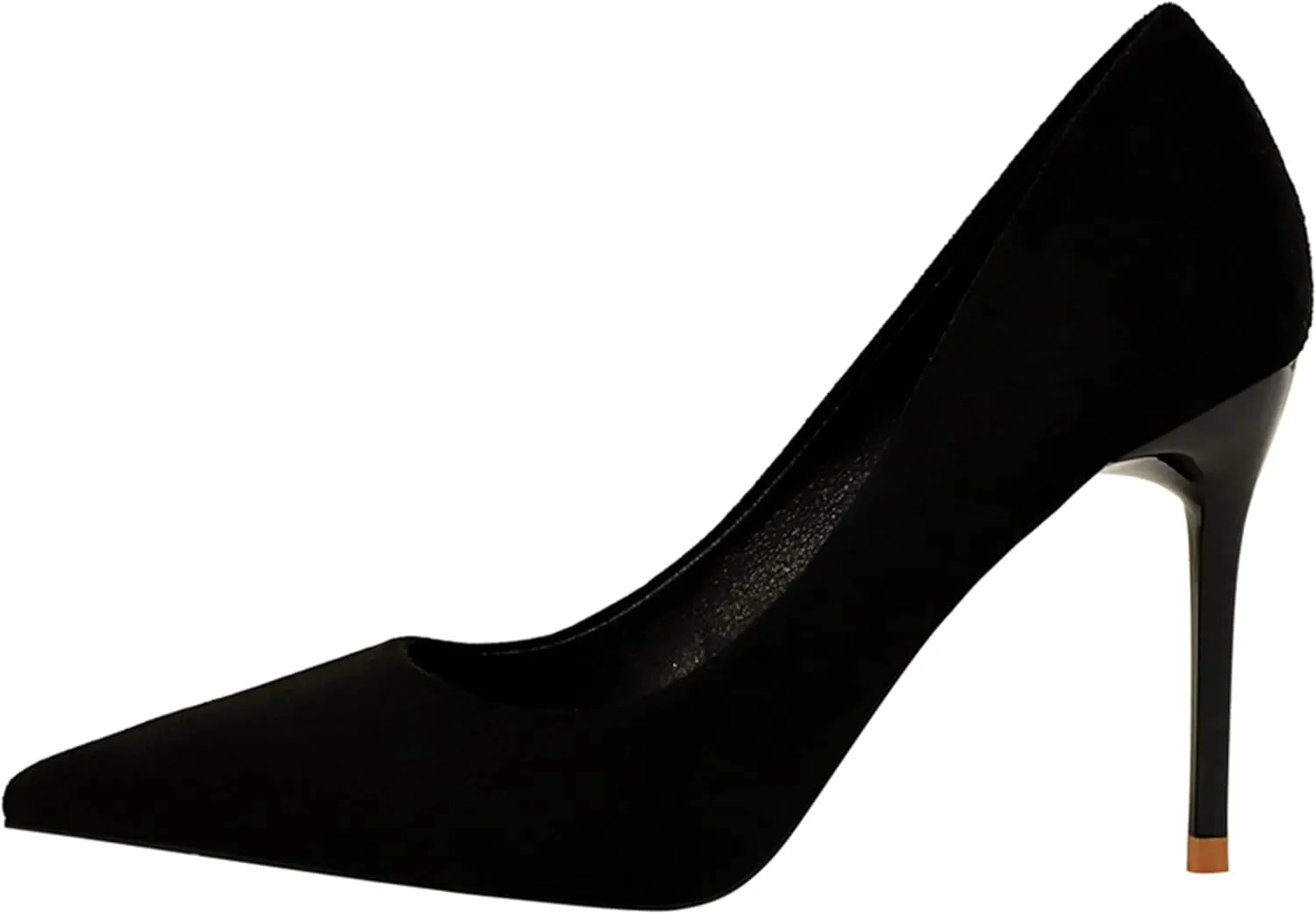 Hee grand Classic Pointed Toe Heels for Women Fashion Suede Stiletto Wedding Party Dress Shoes Office Pumps Lady High Heels