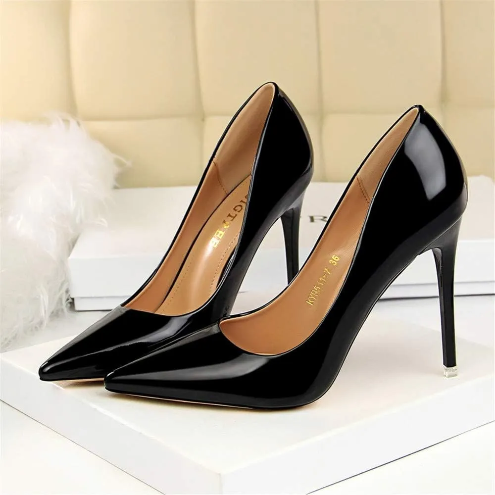 Hee grand Classic Pointed Toe Heels for Women Fashion Suede Stiletto Wedding Party Dress Shoes Office Pumps Lady High Heels