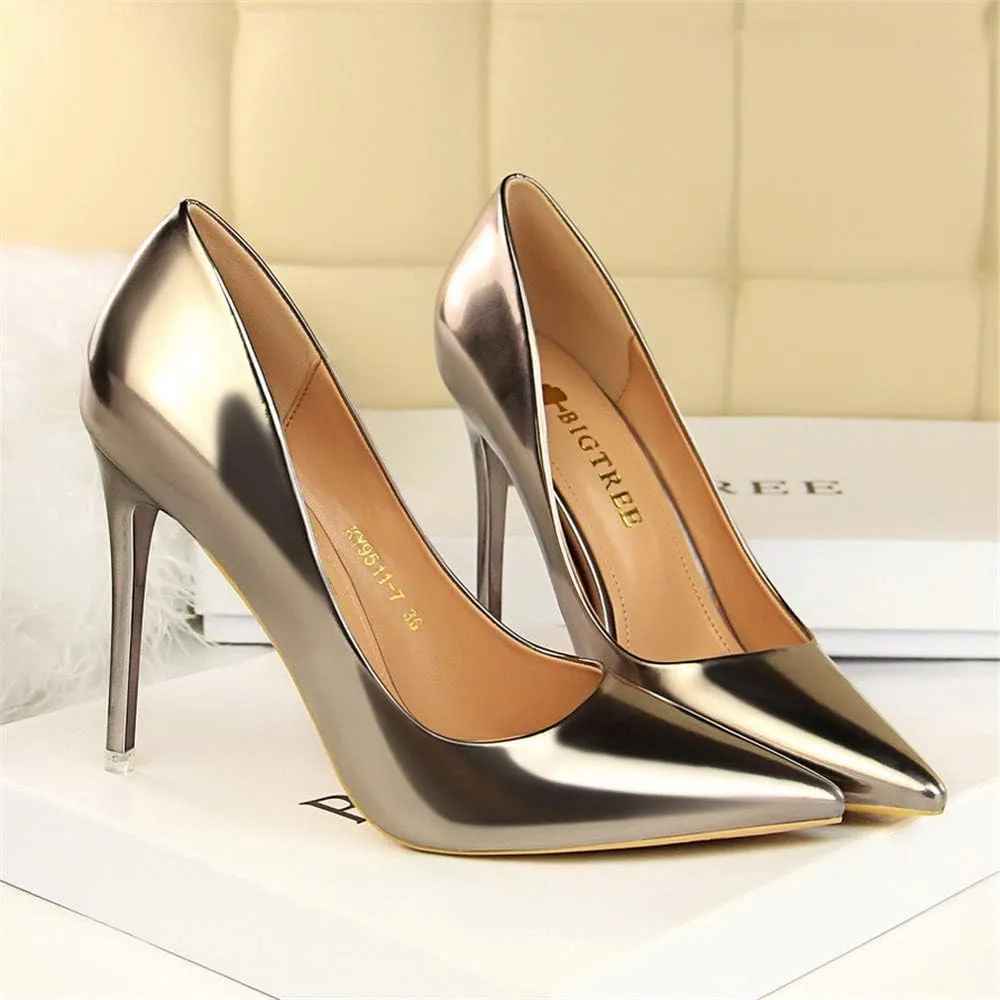 Hee grand Classic Pointed Toe Heels for Women Fashion Suede Stiletto Wedding Party Dress Shoes Office Pumps Lady High Heels