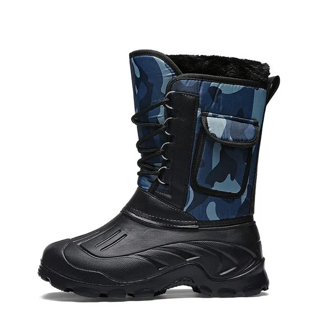 Hiking Boots Men Outdoor Camping Tactics Shoes Hunting Boots Hiking Men Climbing Non-Slip Waterproof Thermal Shoes Size 39-46