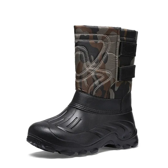 Hiking Boots Men Outdoor Camping Tactics Shoes Hunting Boots Hiking Men Climbing Non-Slip Waterproof Thermal Shoes Size 39-46