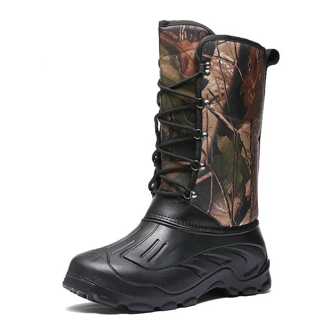 Hiking Boots Men Outdoor Camping Tactics Shoes Hunting Boots Hiking Men Climbing Non-Slip Waterproof Thermal Shoes Size 39-46