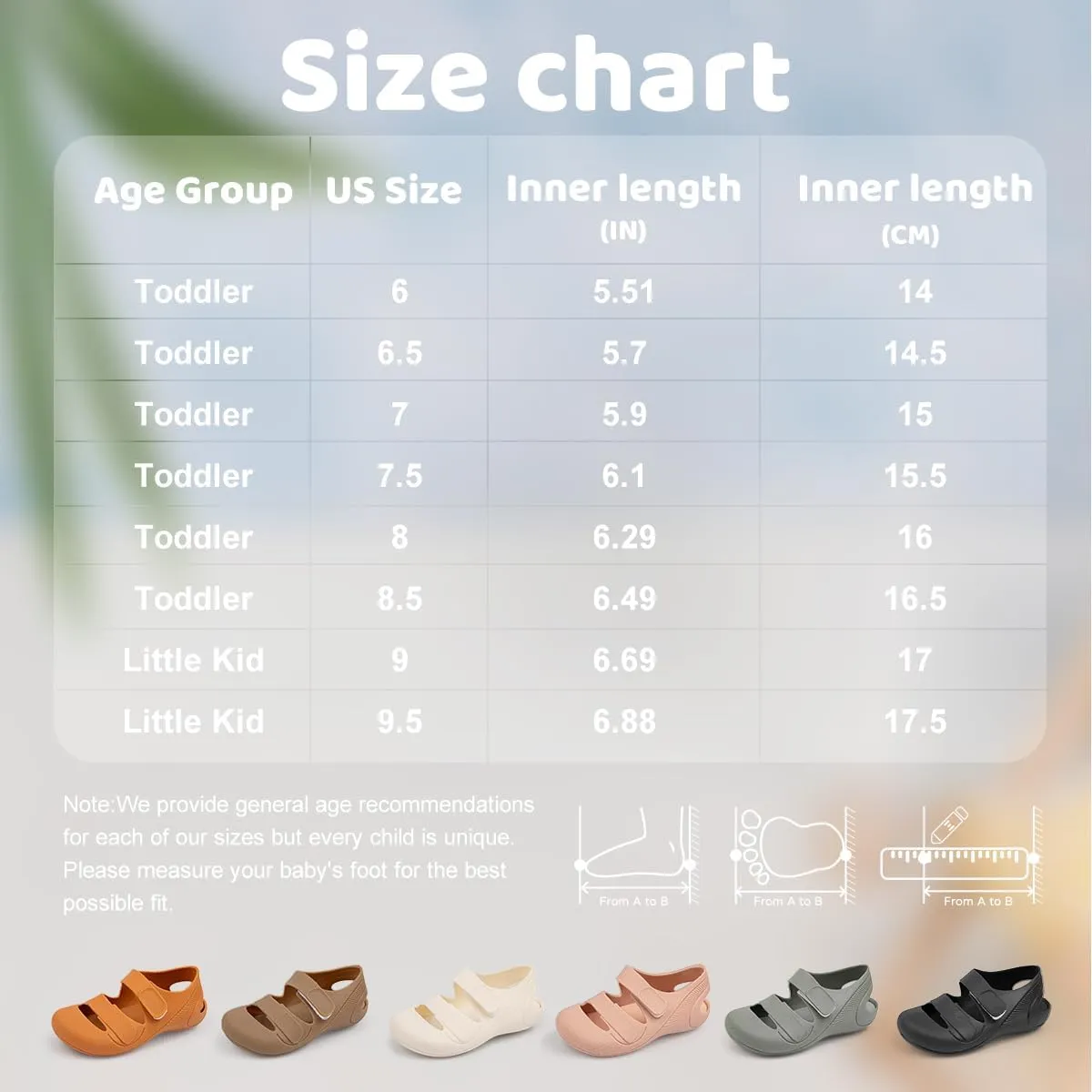 HsdsBebe Little Kids Beach Sandals Toddler Boys Girls Jelly Sandals Closed-Toe With Anti-Slip Rubber Sole Children Summer Outdoor Water Shoes