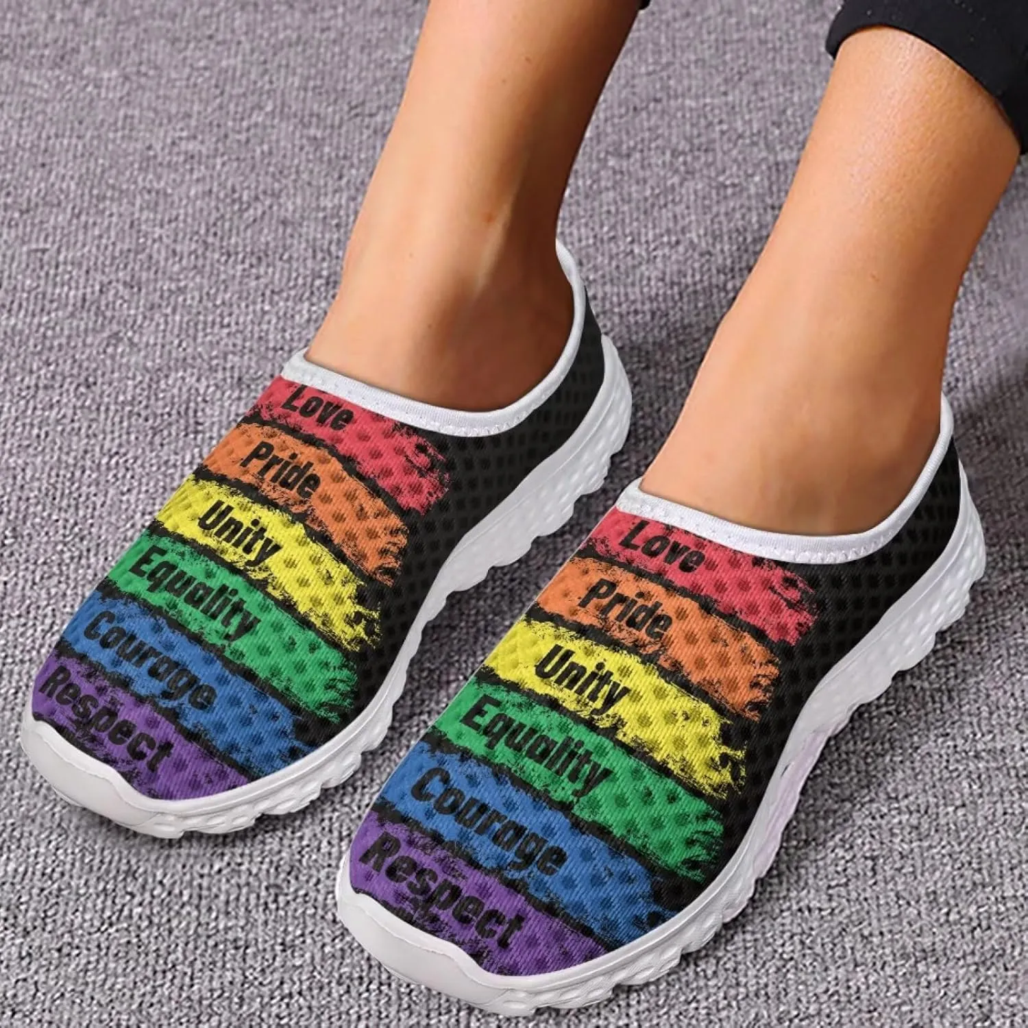 Jeiento Christmas Athletic Running Shoes for Women - Fashion Tennis Walking Sneakers