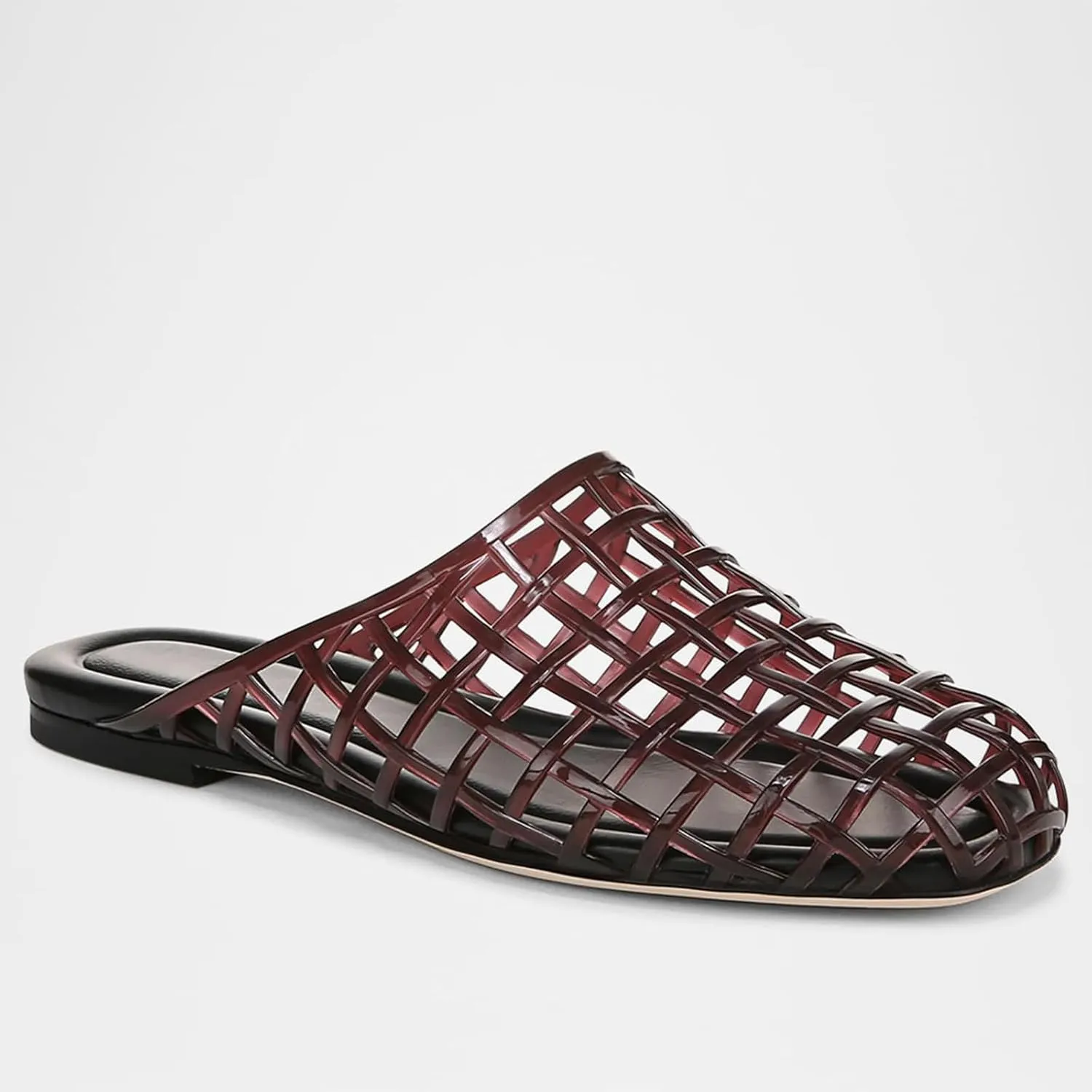 Jelly Shoes for Women Slip on Jelly Mesh Slides Comfortable Closed Toe Jelly Flats Sandals Jelly Summer Beach Slippers