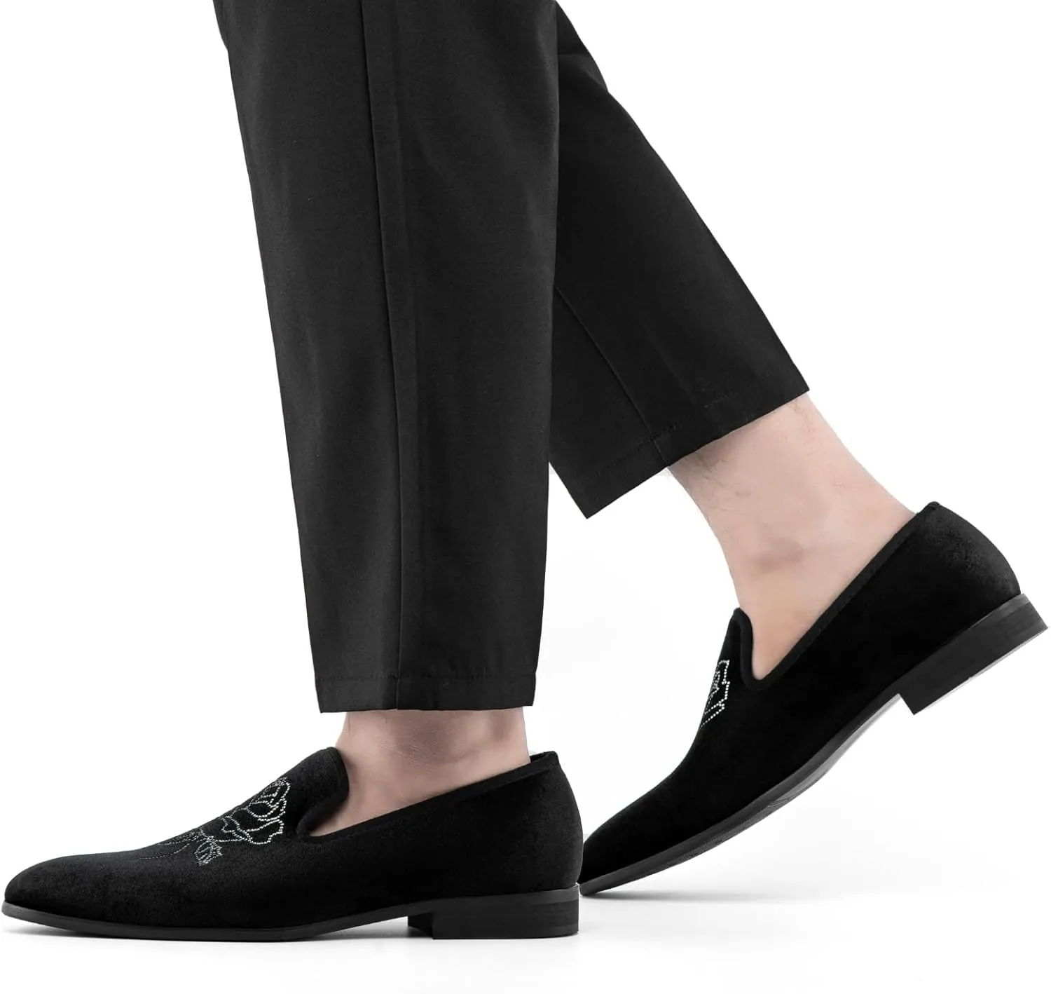 JITAI Men Loafers Slip-On Shoes for Men Fashion Dress Shoes Tuxedo Shoes