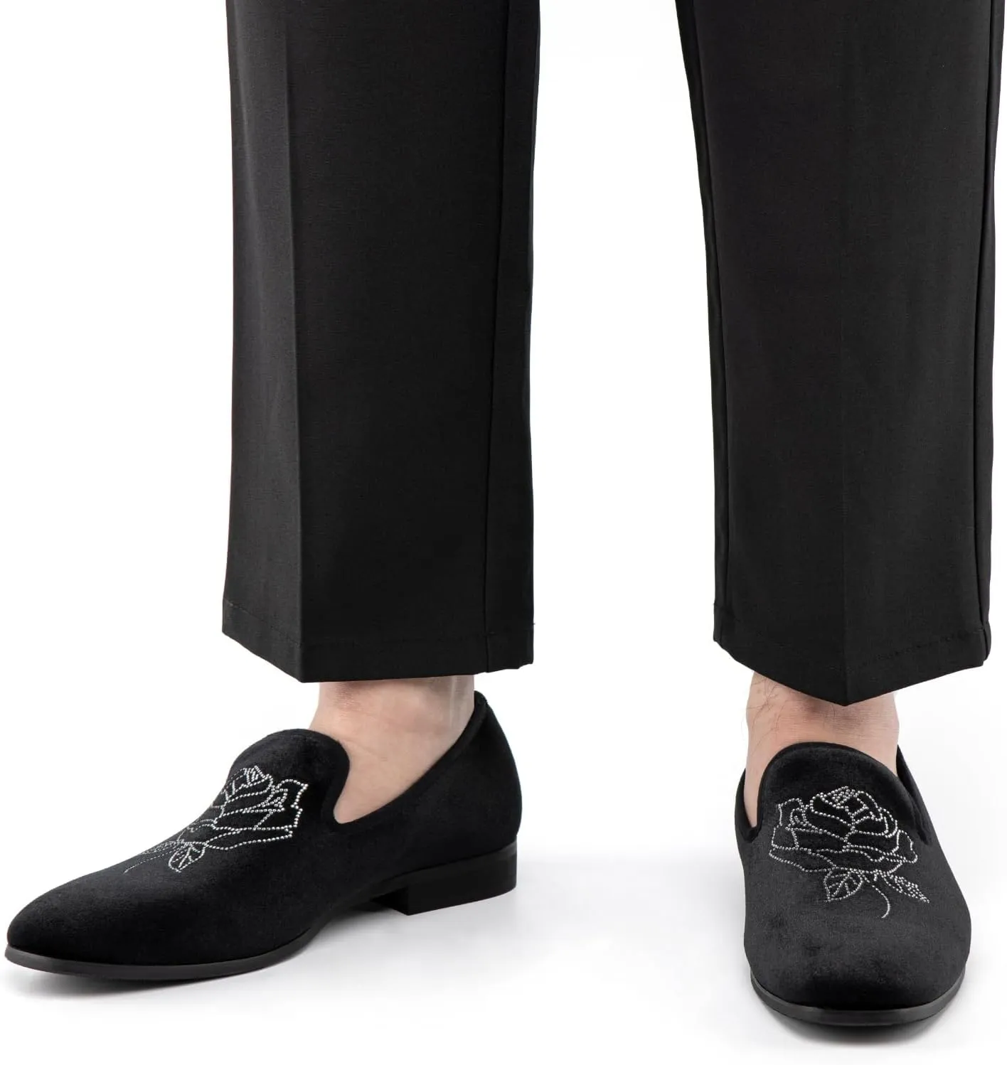 JITAI Men Loafers Slip-On Shoes for Men Fashion Dress Shoes Tuxedo Shoes