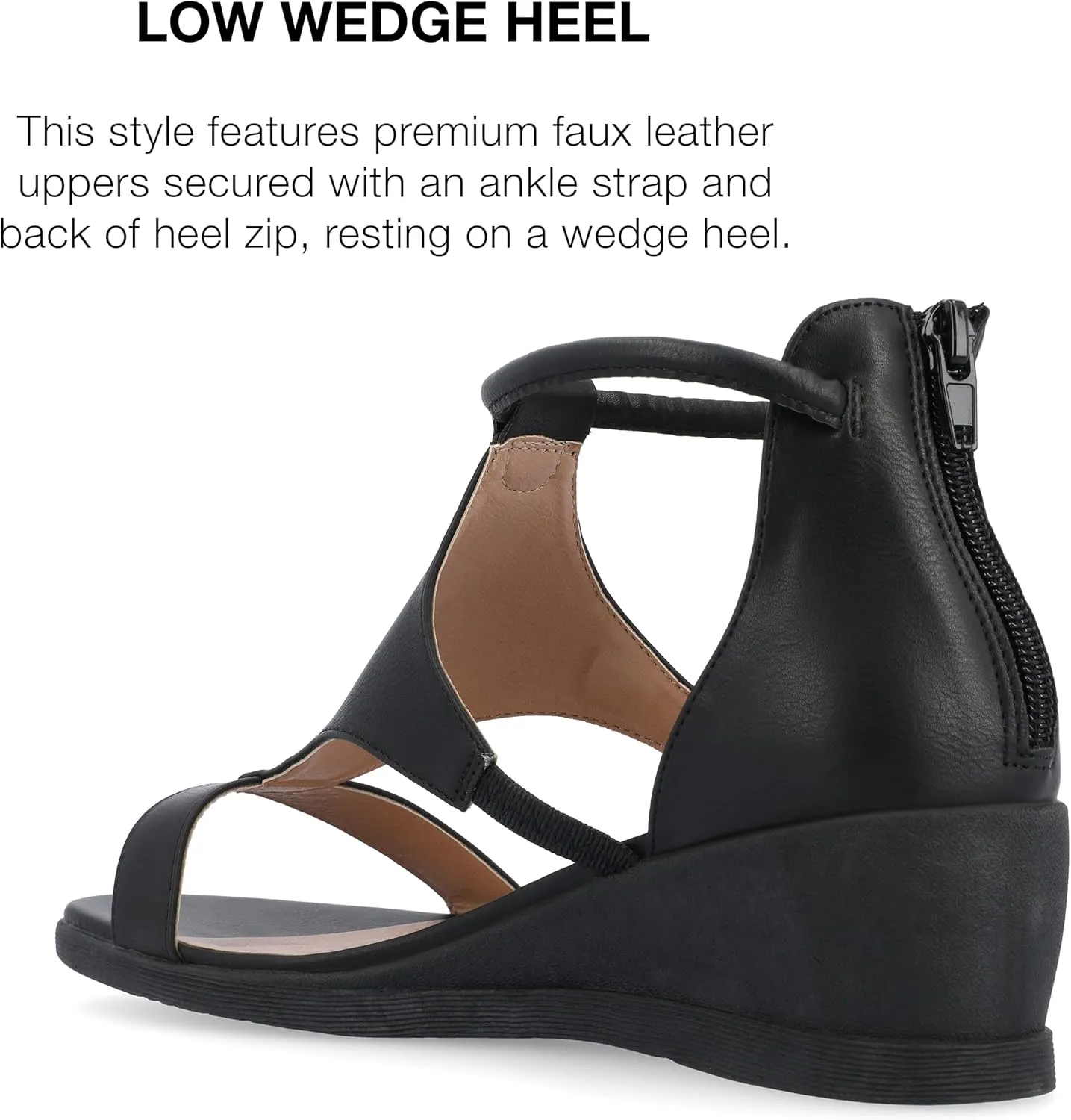 Journee Collection Women's Trayle Wedge Sandals
