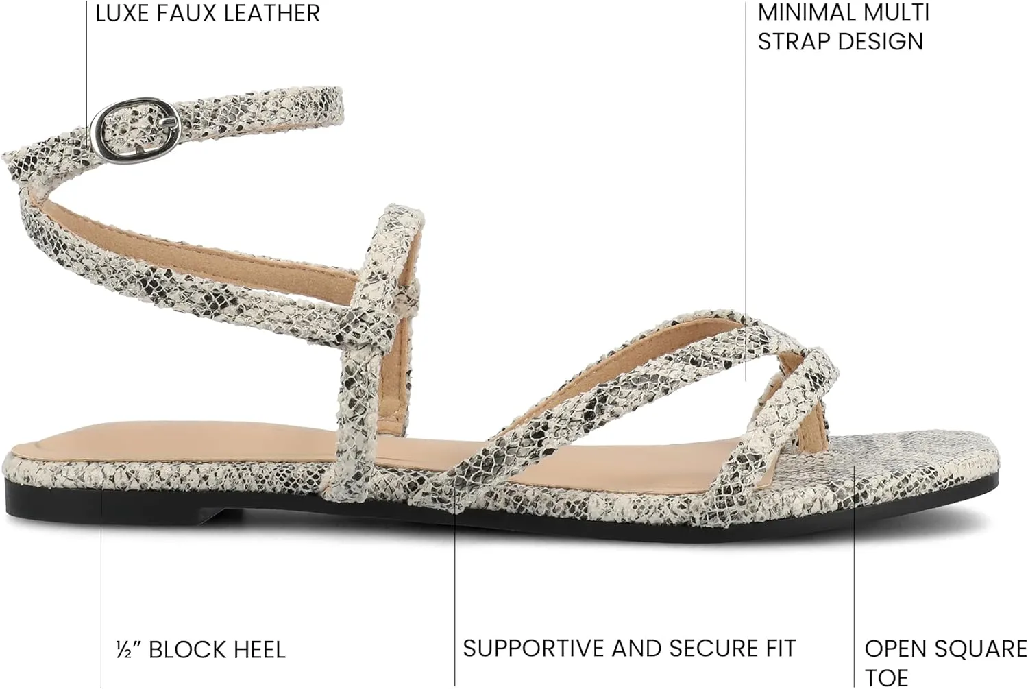 Journee Women's Serissa Flat Sandals