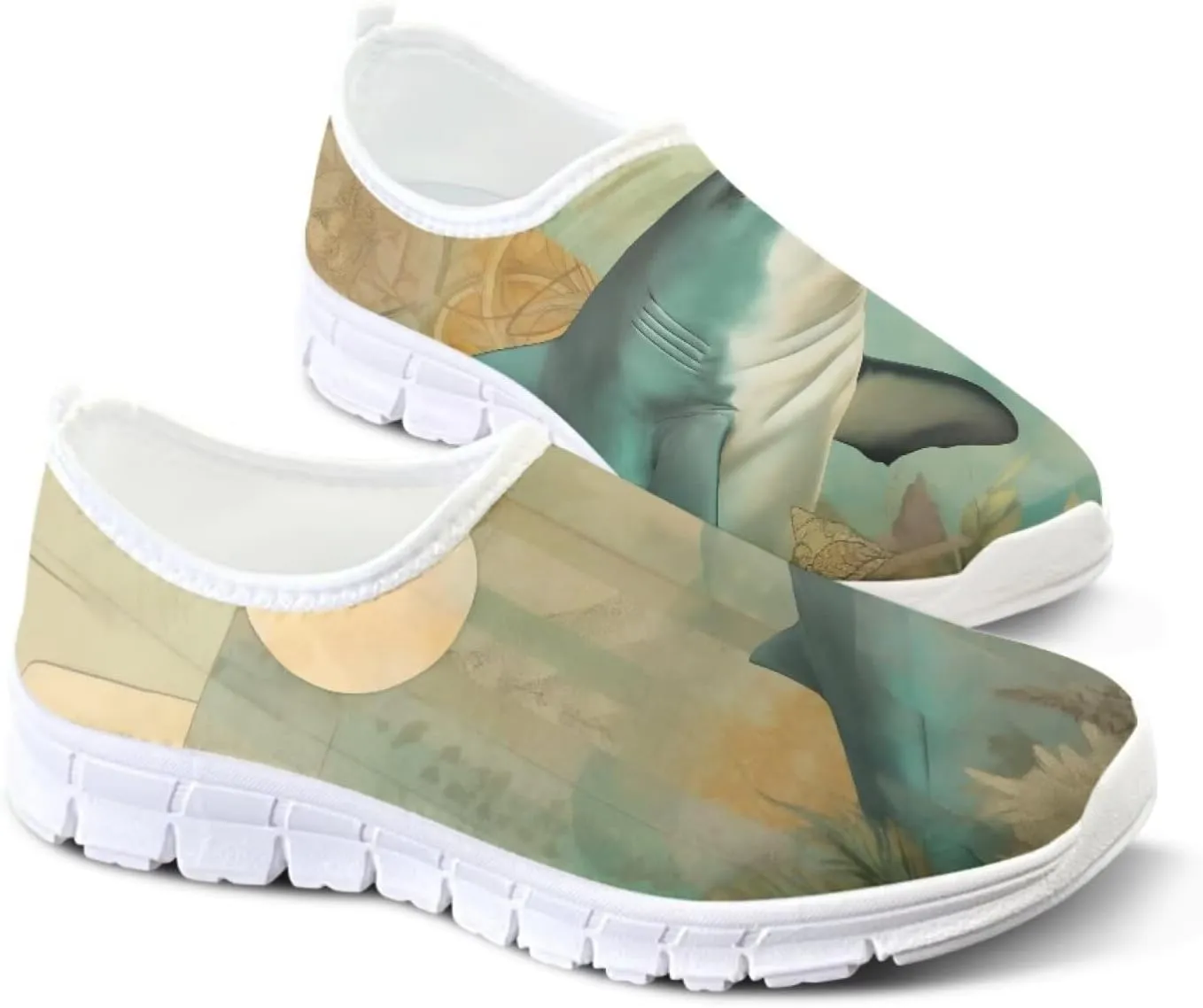 JoyLamoria Hummingbird Sneakers Low Top Flats Loafer Lightweight Walking Travel Shoes Girls 2025 Fashion Boat Shoes