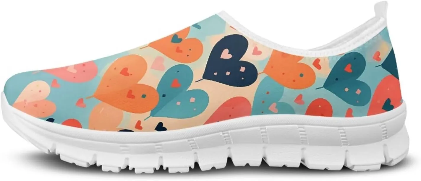 JoyLamoria Love Shoes Unisex Slip On Low Top Fashion Sneakers Comfortable Walking Flats Loafer&Travel Shoes
