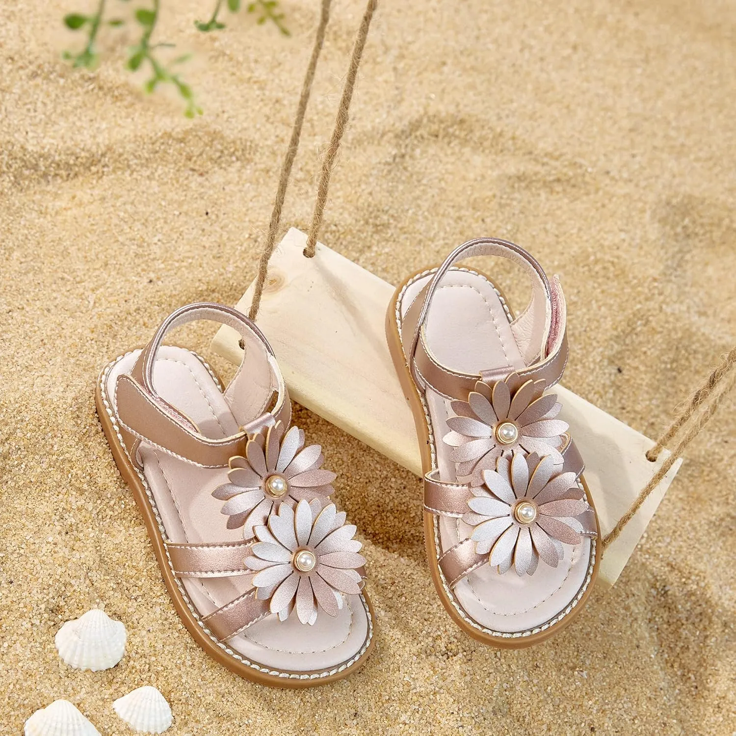 Kiderence Toddler Girls Sandals Little Girls Kids Shoes Girls Sandals Toddler