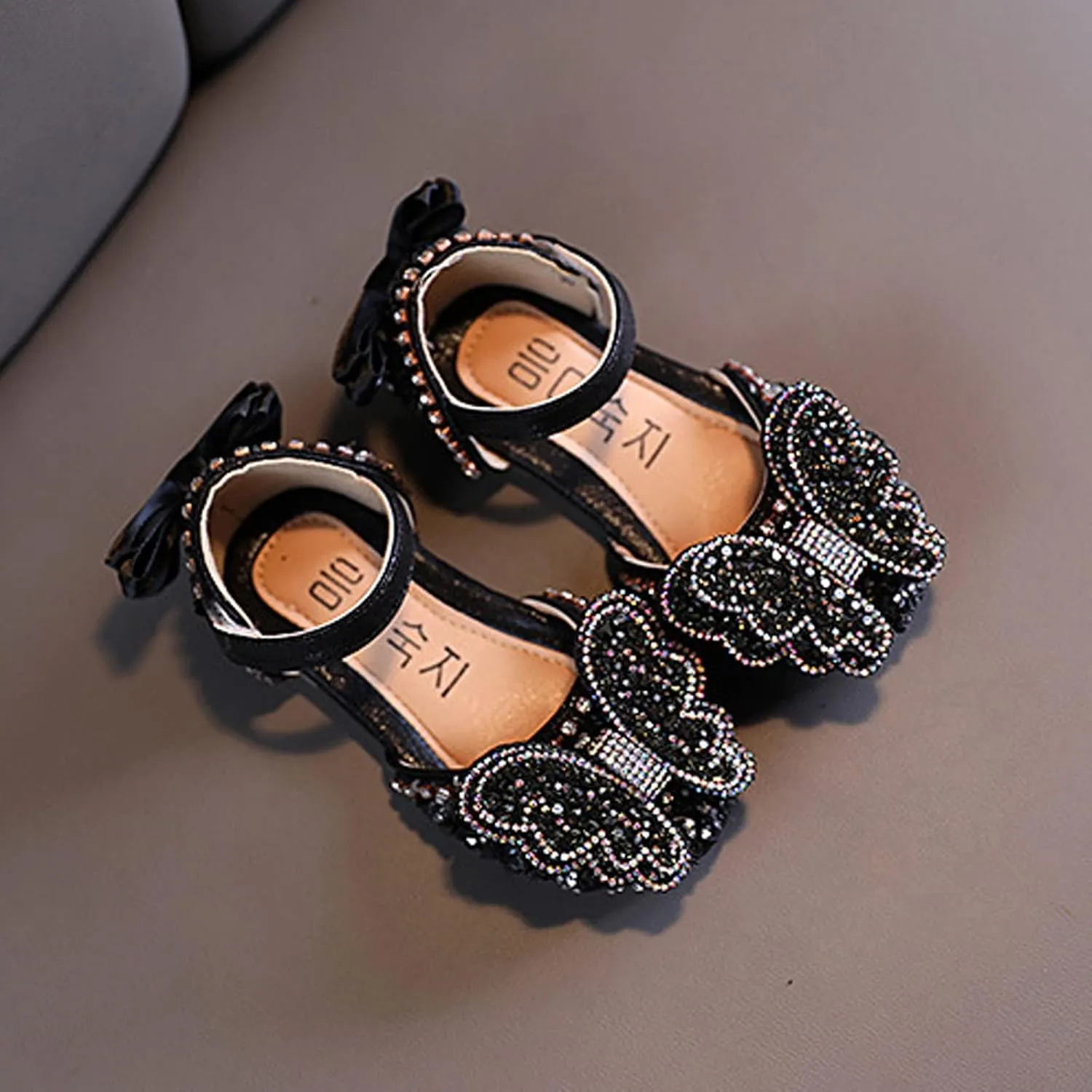Kids Rainproof Boots Dance Shoes Princess Dress Performance Shoes Ribbon Pearl Bow Flat Solid Color