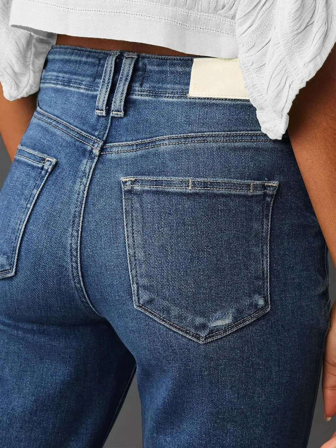 KUNMI Jeans for Women Wide Leg Baggy High Waist Boyfriends Straight Leg Stretchy Denim Pants Trendy Fall 2025