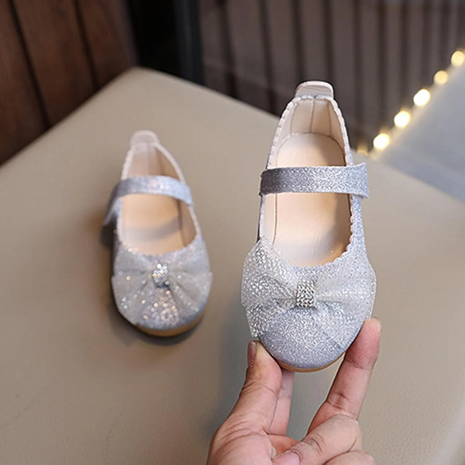 Little Girl Mary Jane Shoes Girls Princess Shoes New Children's Shiny Spring and Summer Small Leather Girl