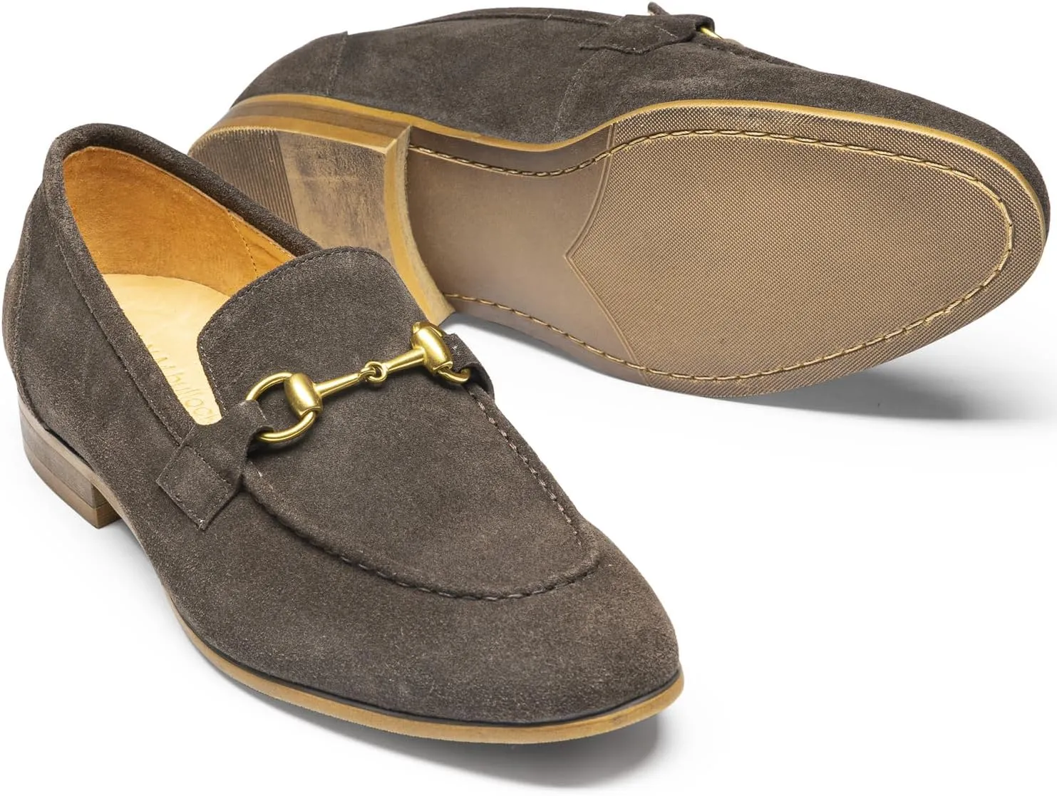 Loafers for Men - Genuine Leather Horsebit Loafers | Classic Dress Shoes with Polished Metal Detail for Formal Wear
