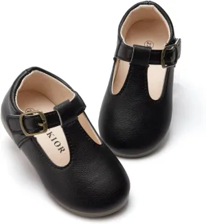Mary Jane Little Girls Dress Shoes Toddler Baby Ballet Flats Flower Girls Wedding Party Bow Princess Kid Shoes