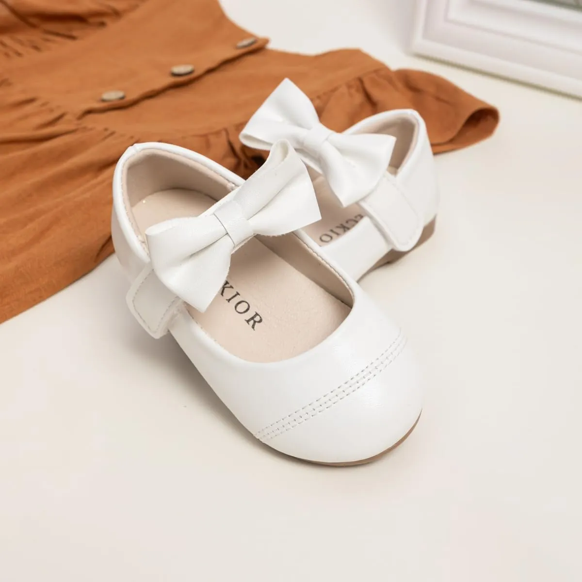 Mary Jane Little Girls Dress Shoes Toddler Baby Ballet Flats Flower Girls Wedding Party Bow Princess Kid Shoes