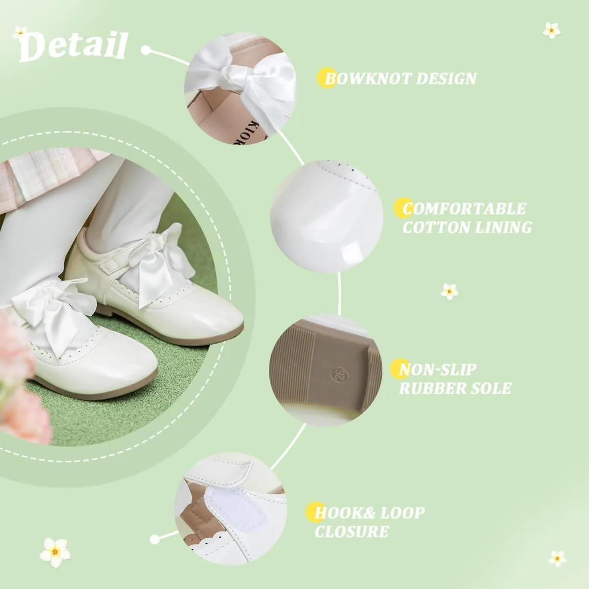 Mary Jane Little Girls Dress Shoes Toddler Baby Ballet Flats Flower Girls Wedding Party Bow Princess Kid Shoes