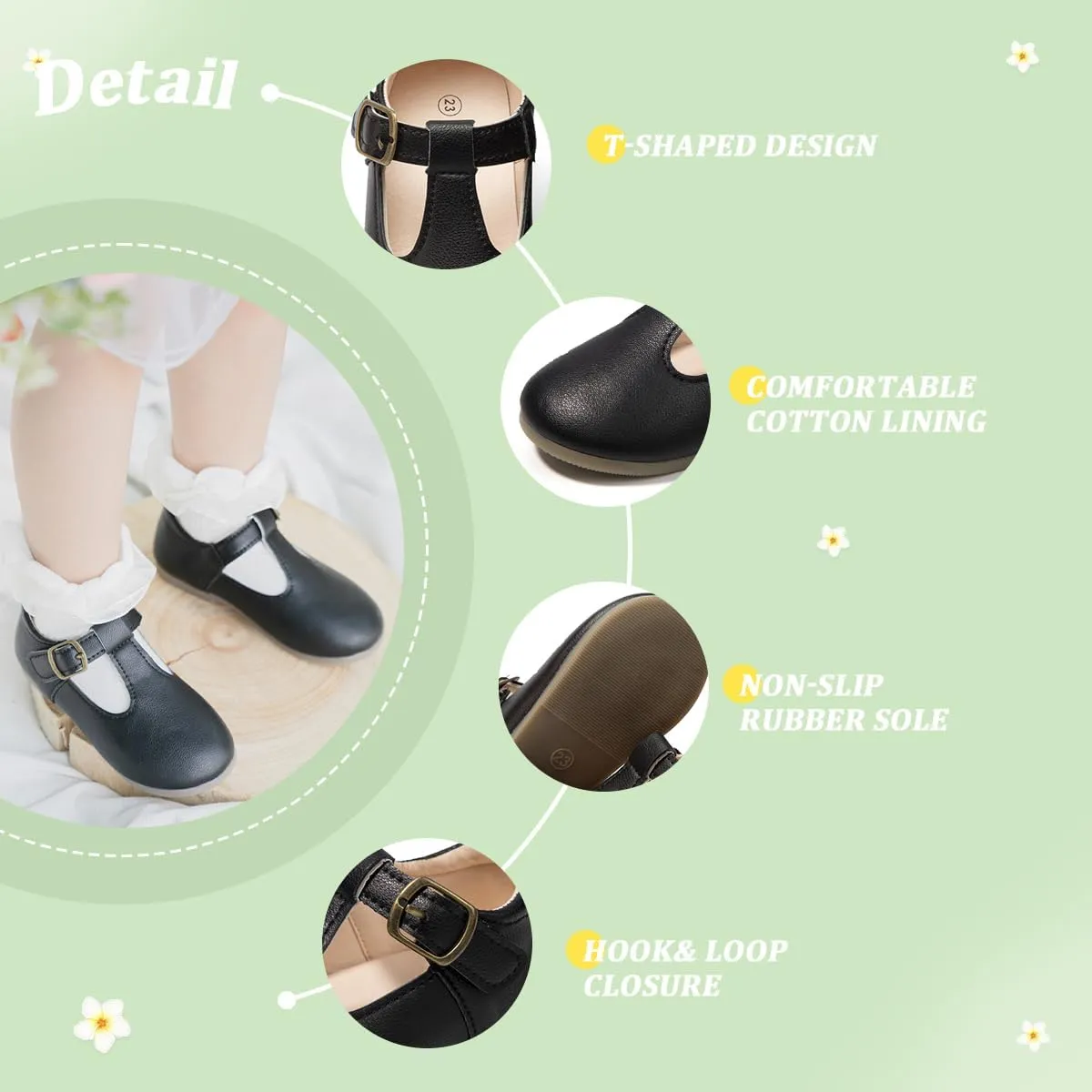 Mary Jane Little Girls Dress Shoes Toddler Baby Ballet Flats Flower Girls Wedding Party Bow Princess Kid Shoes
