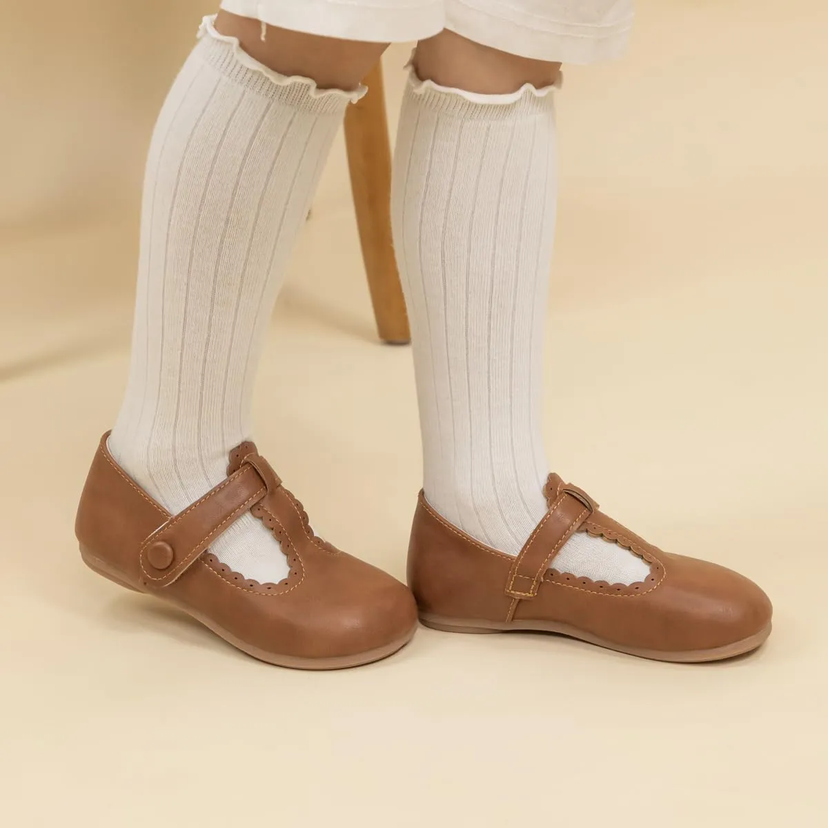 Mary Jane Little Girls Dress Shoes Toddler Baby Ballet Flats Flower Girls Wedding Party Bow Princess Kid Shoes
