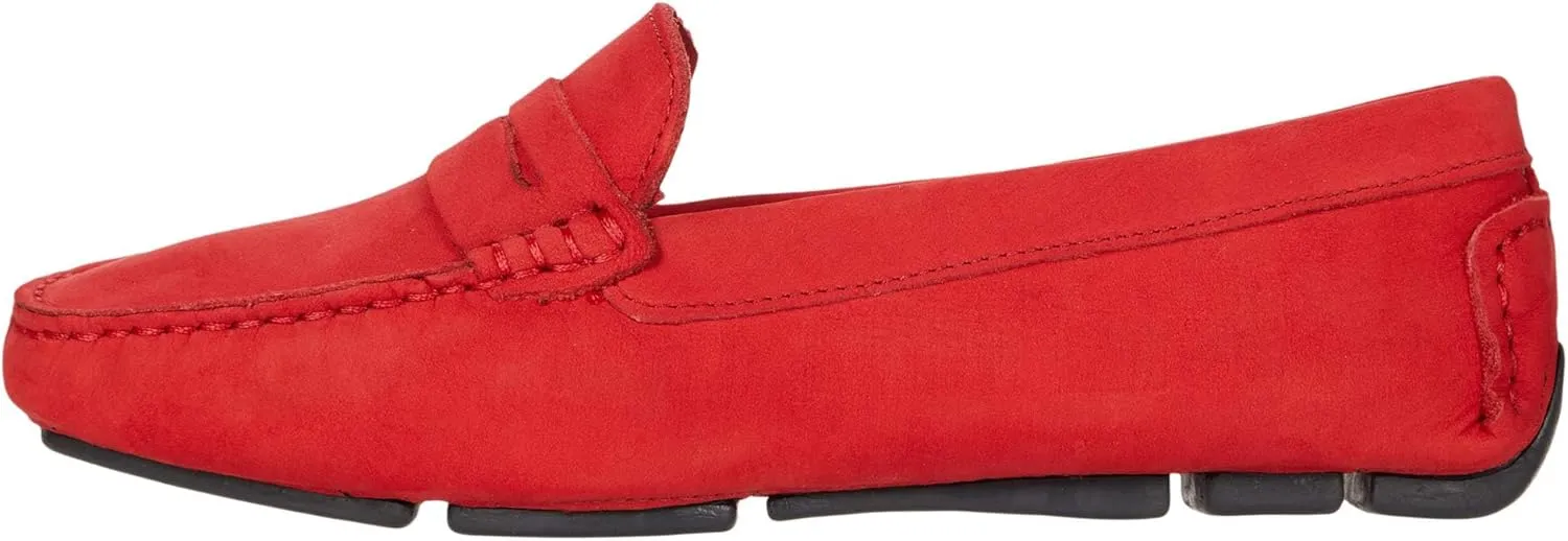 Massimo Matteo Penny Keeper - Loafers for Women - Rich Nubuck - Leather Upper - Cushioned Leather Footbed