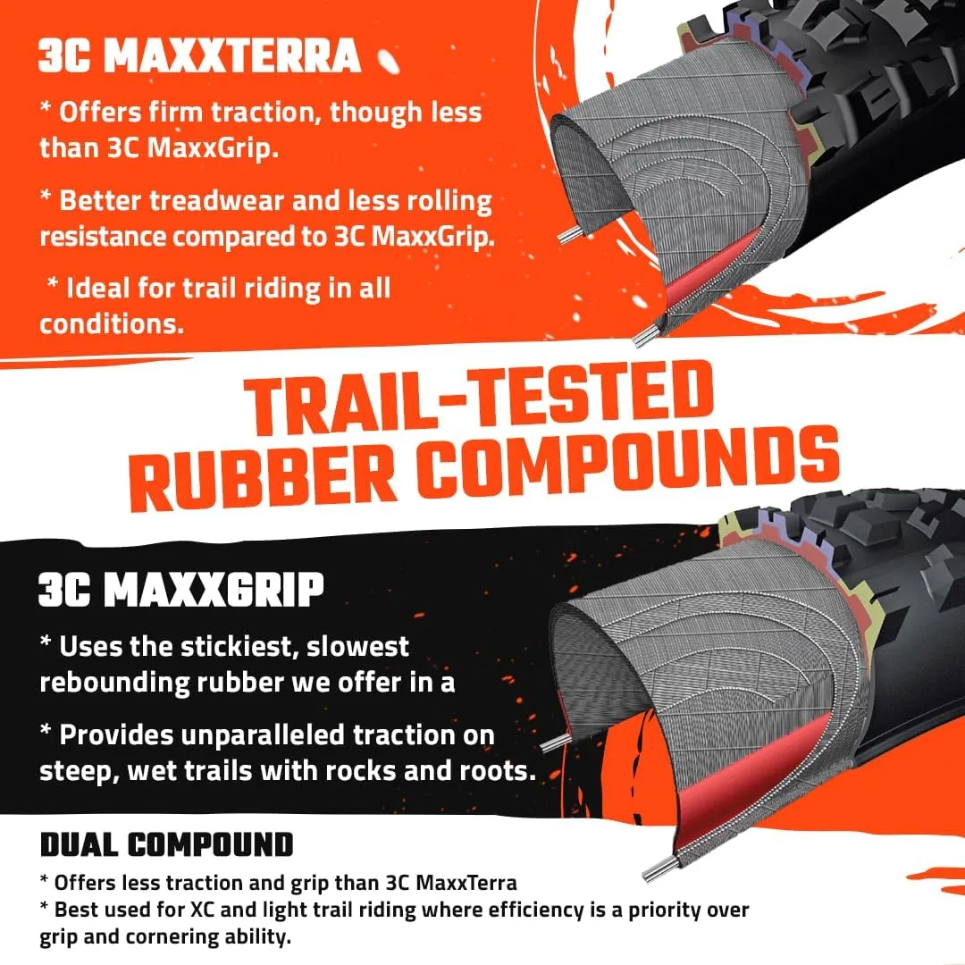 MAXXIS Minion DHF or DHR II 24" 26" 27.5" & 29" Mountain Bike Tire Bundle with Cycle Crew Tire Lever