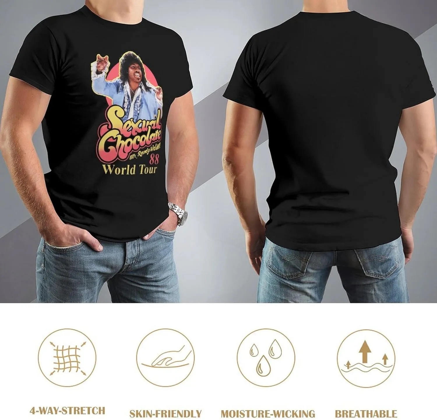 Men Music Fans T-Shirts Stylish Short Sleeve Cotton Shirt Adults