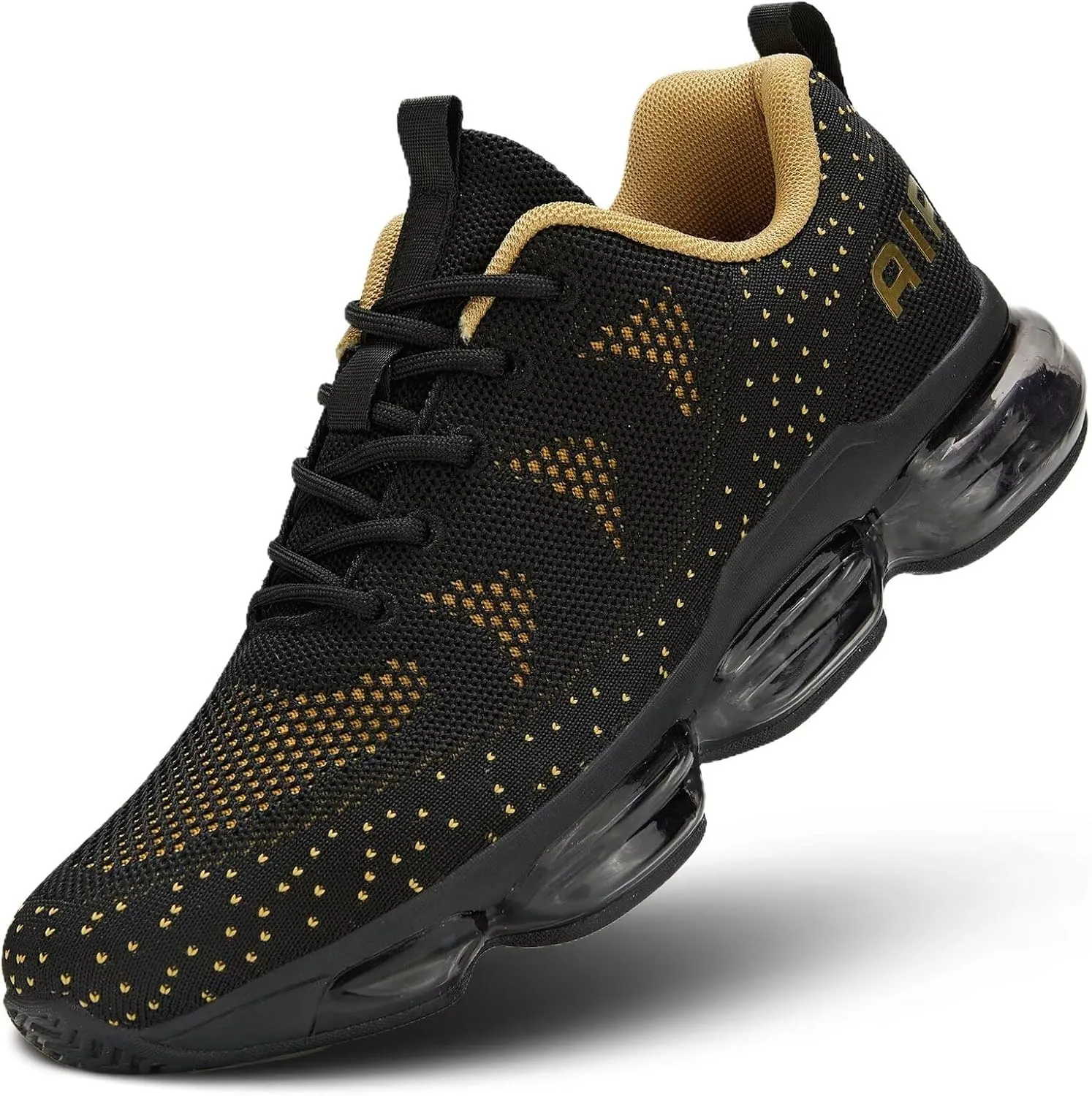 Men's Air Cushion Running Shoes Walking Jogging Fitness Gym Fashion Sneakers Lace Up Casual Comfortable Work Tennis Sport Athletic Trainers