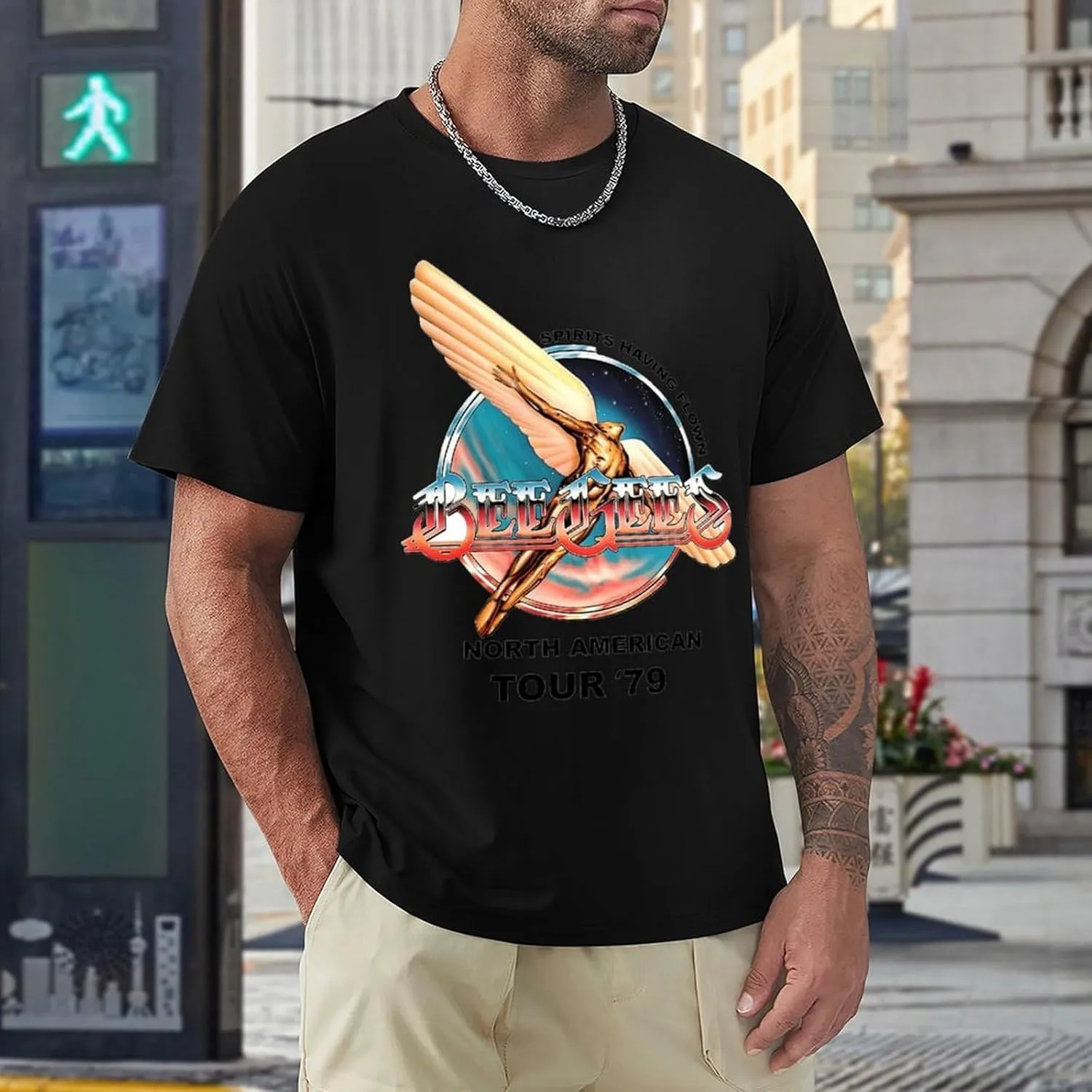 Mens Music Fans T-Shirt 3D Printed Short Sleeve Cotton Shirts Adults